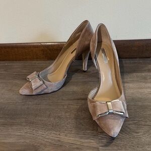 BCB Generation Tan Nude Suede Heels Size 9.5